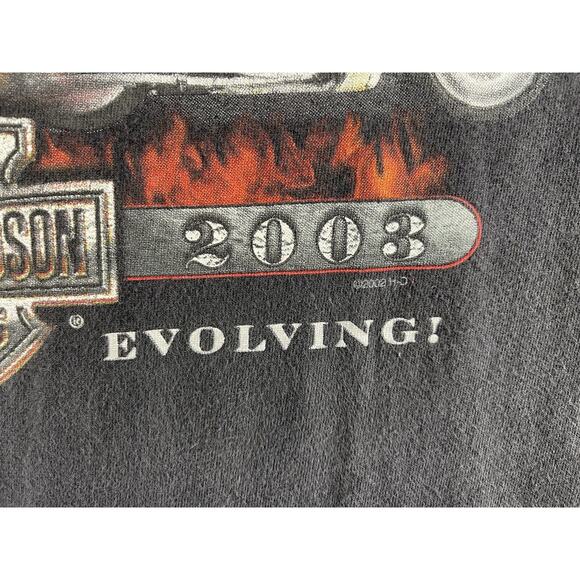 Harley Davidson Genuine Motorcycle 100 Years Logo Michigan City T-Shirt - Size L - Picture 4 of 9